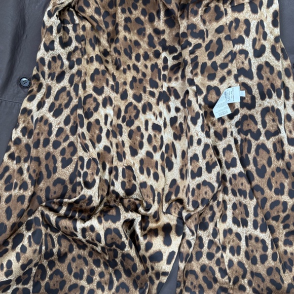 NWT Dolce & Gabbana Brown Long Collared Belted Long Leather Coat Jacket - Picture 10 of 13